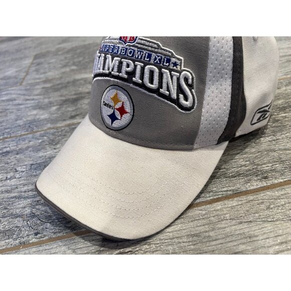 Superbowl XL Champions‎ Pittsburgh Steelers Cap Hat Reebok 40th Anniversary NFL - Picture 12 of 12